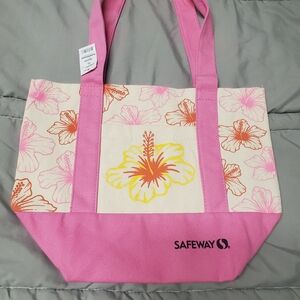 Safeway Hibiscus Canvas Mini Tote Bag